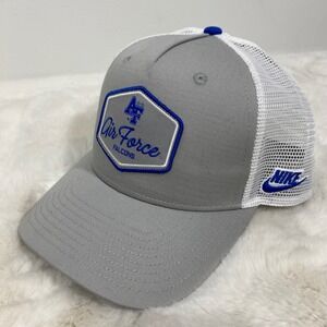 Nike Air Force Falcons Gray Trucker Hat Snapback Adjustable
